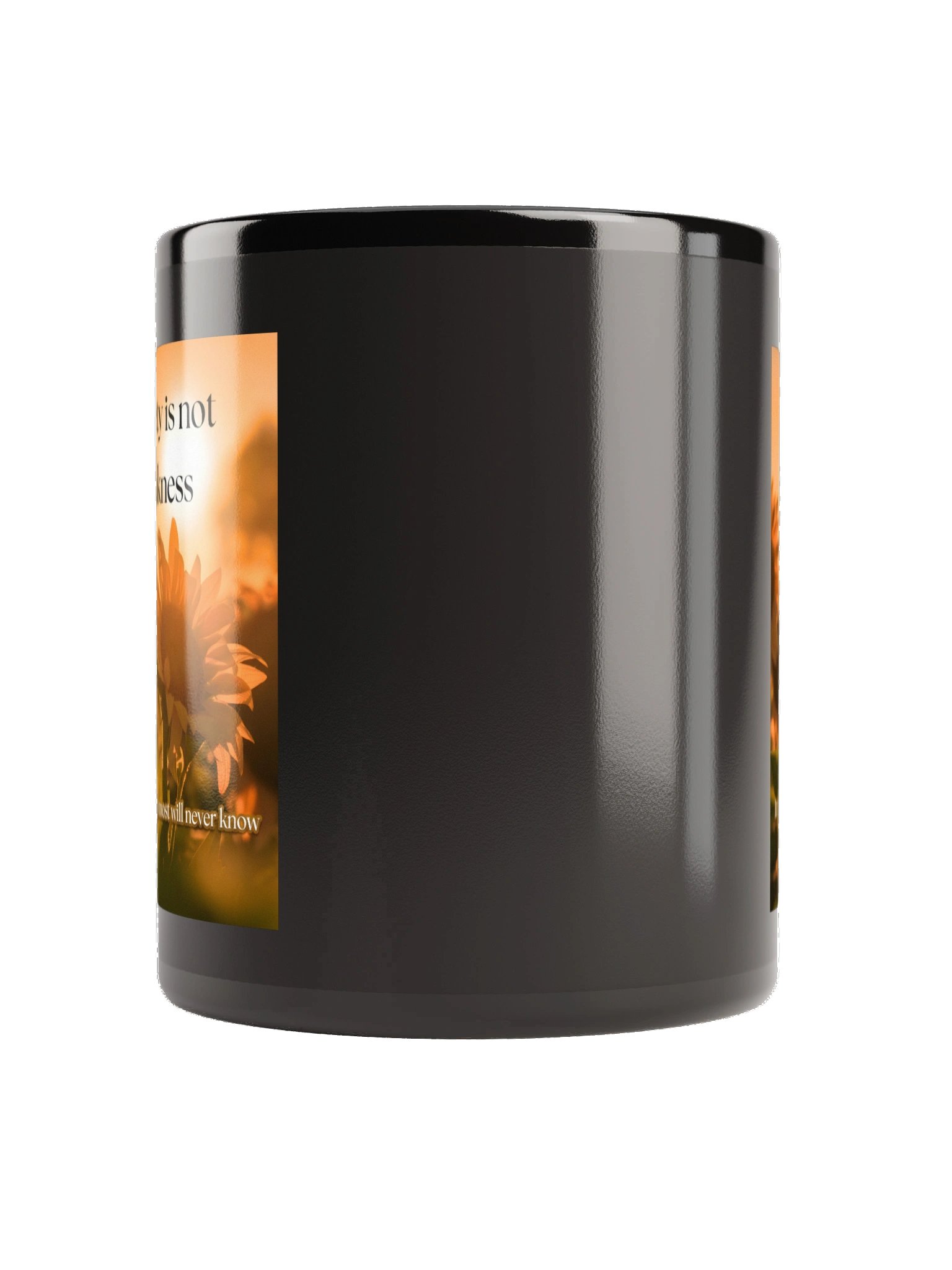 Mind Matter- Anxiety Takes Strength- Black Glossy Mug product image (3)