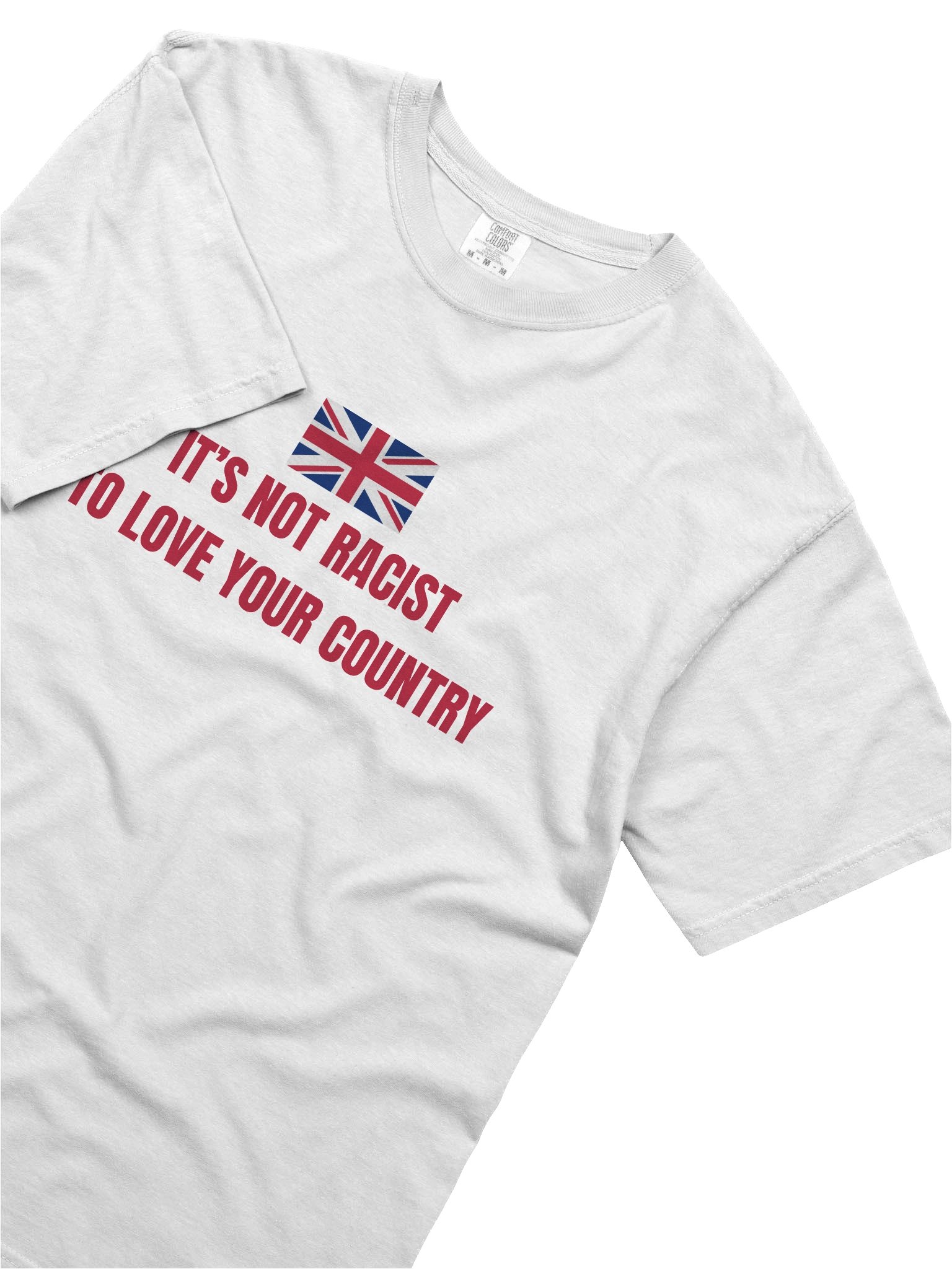 “It’s Not Racist to Love Your Country” Red Patriot Tee product image (13)