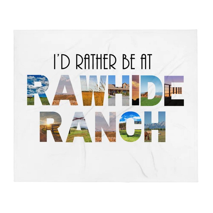 Rather Be At Rawhide Fleece Blanket product image (1)