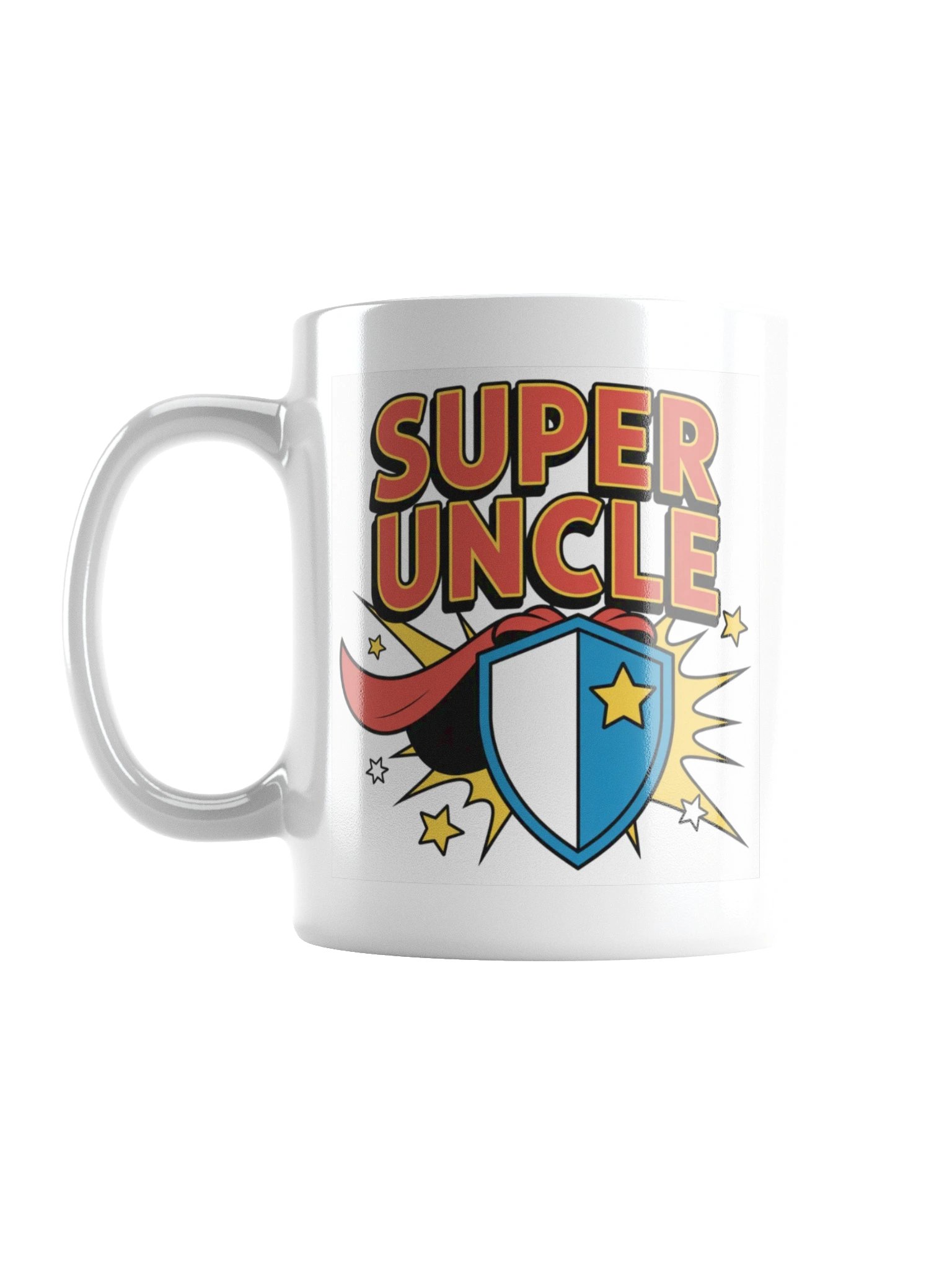 Super Uncle Comic Style Coffee Mug product image (1)
