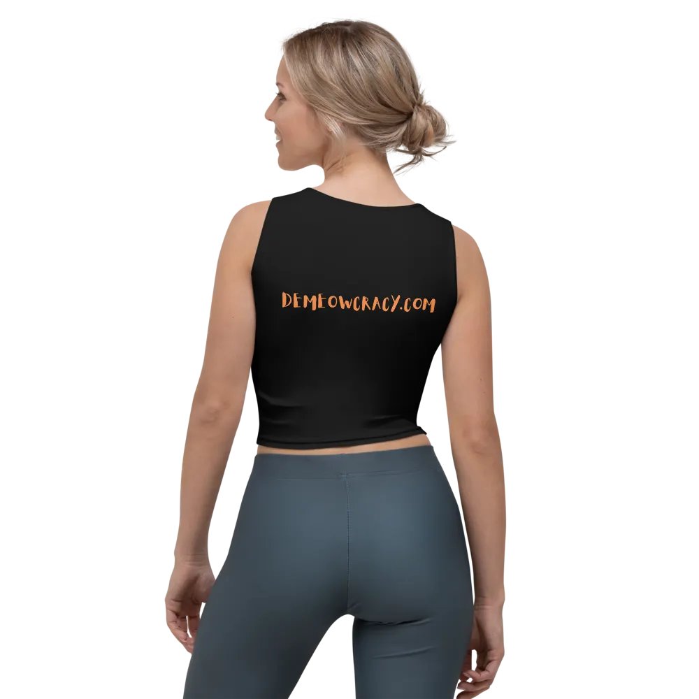 No Orange Diddy Stretchy Black Crop Top product image (9)