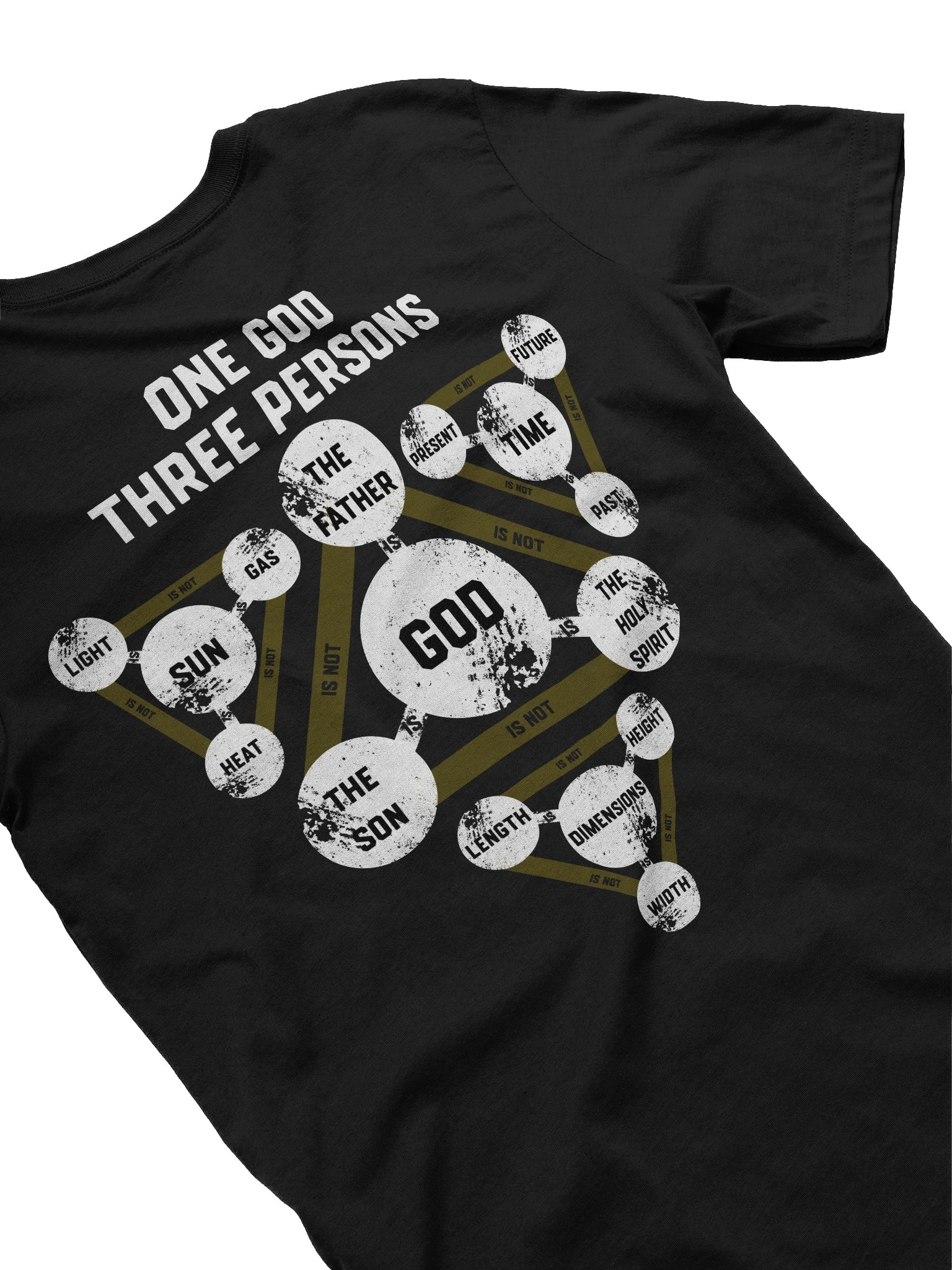 YHWH - 1 God 3 Persons Slim Fit T Shirt product image (3)