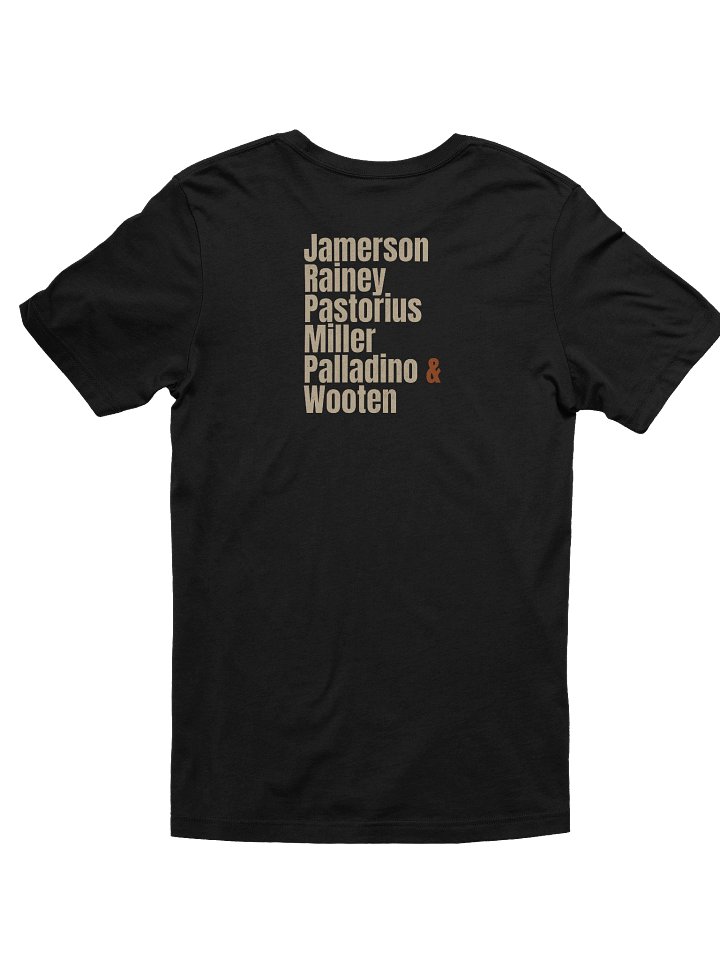 Legendary Bassists Tribute Tee | Jazz & Funk Bass Legends Shirt product image (2)