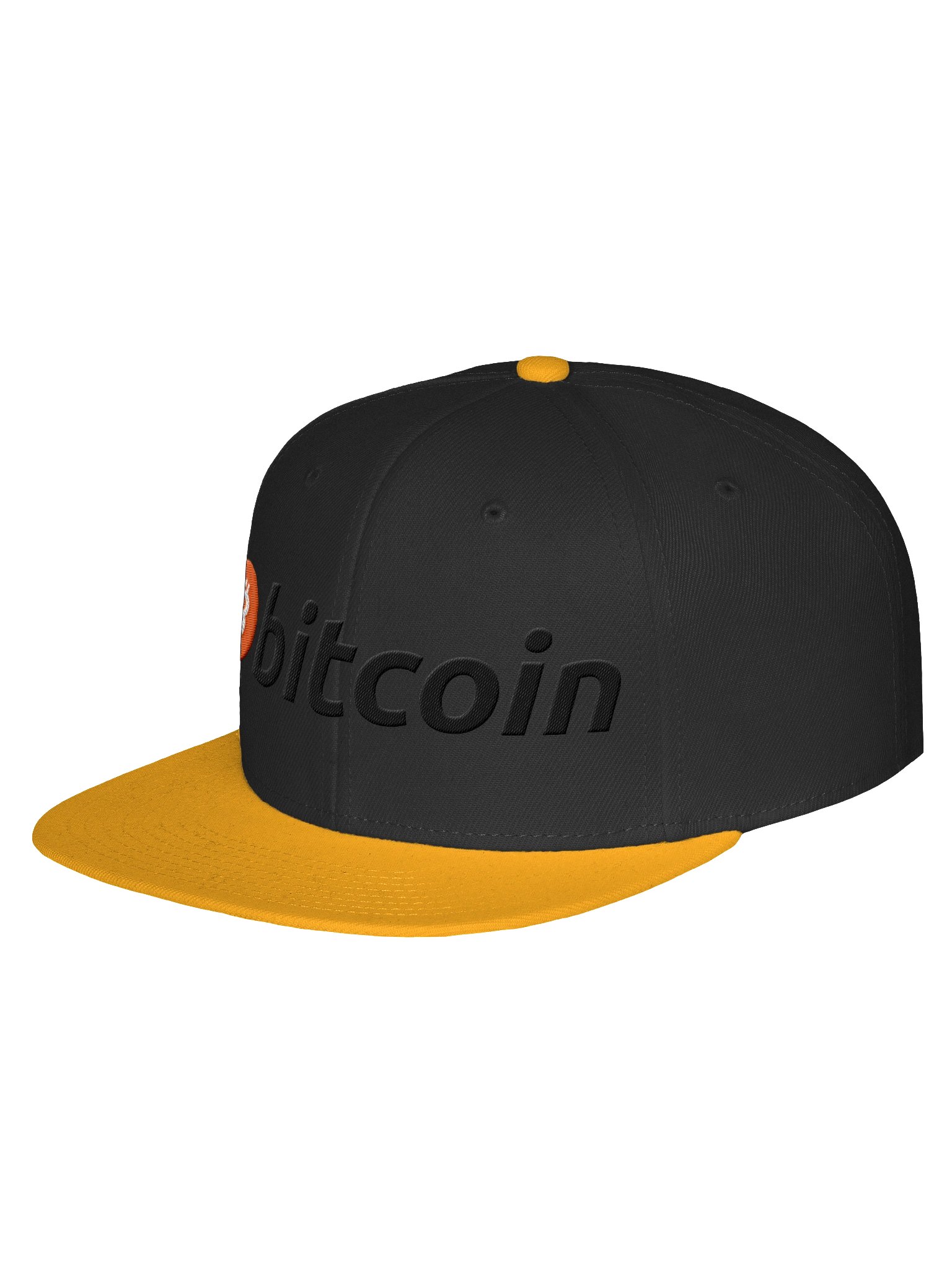 Bitcoin Hat Black with Yellow product image (2)