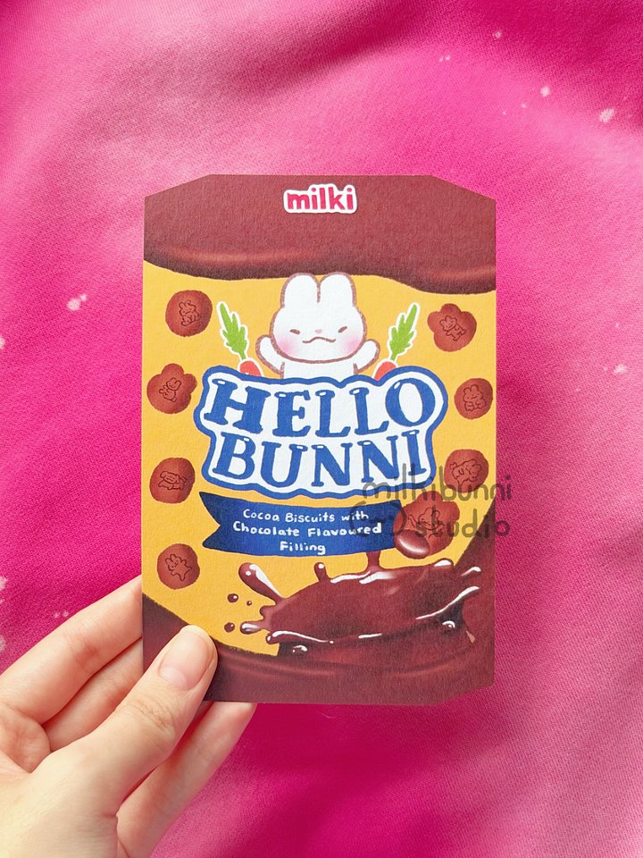 Double Chocolate Hello Bunni Postcard product image (2)