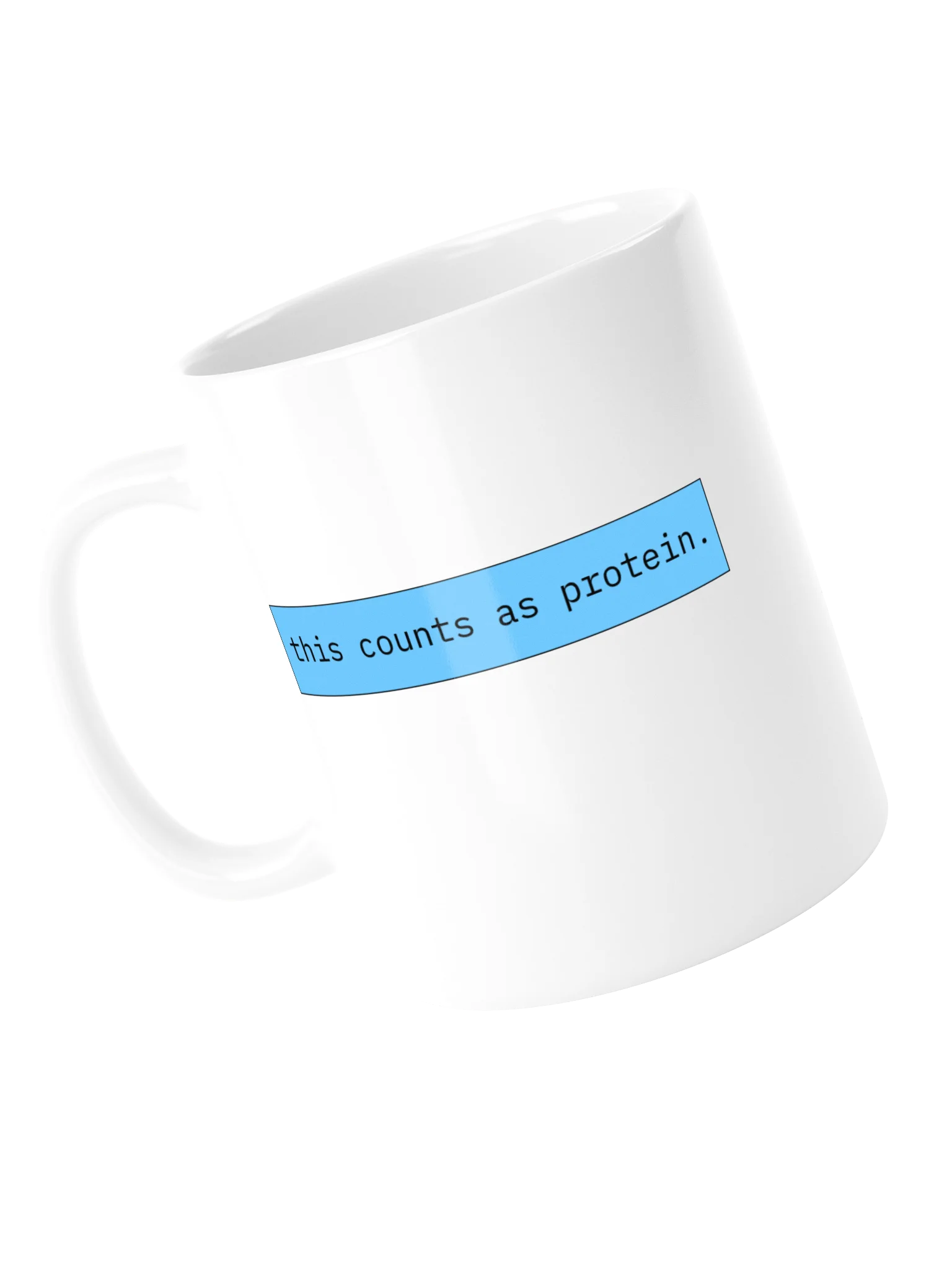 protein mug - white product image (5)
