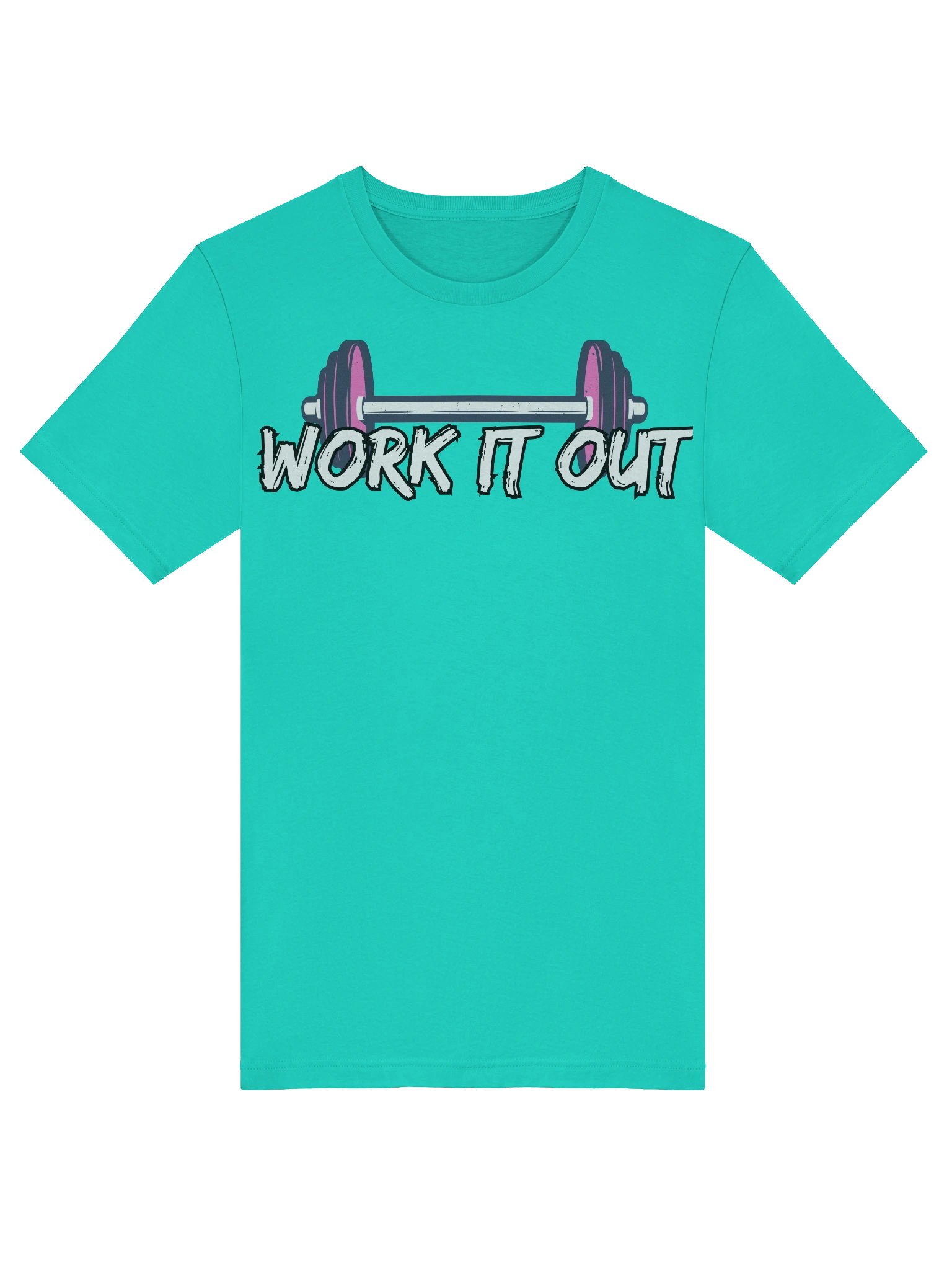 Work It Out Barbell Graphic Tee product image (40)