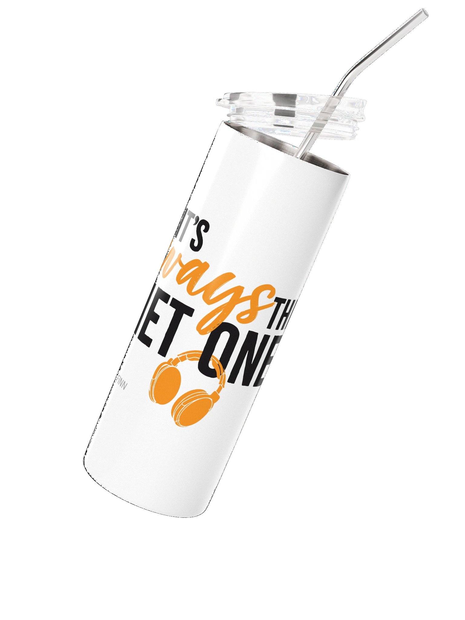 It's Always The Quiet Ones Stainless Steel Tumbler (White) product image (2)