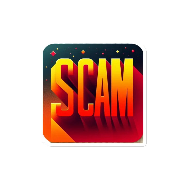 Gradient SCAM Die-Cut Magnets product image (2)