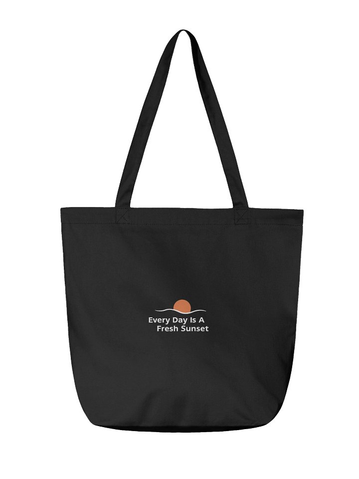 Serenity Sunset Tote by Artist Michelle N (Black) product image (2)