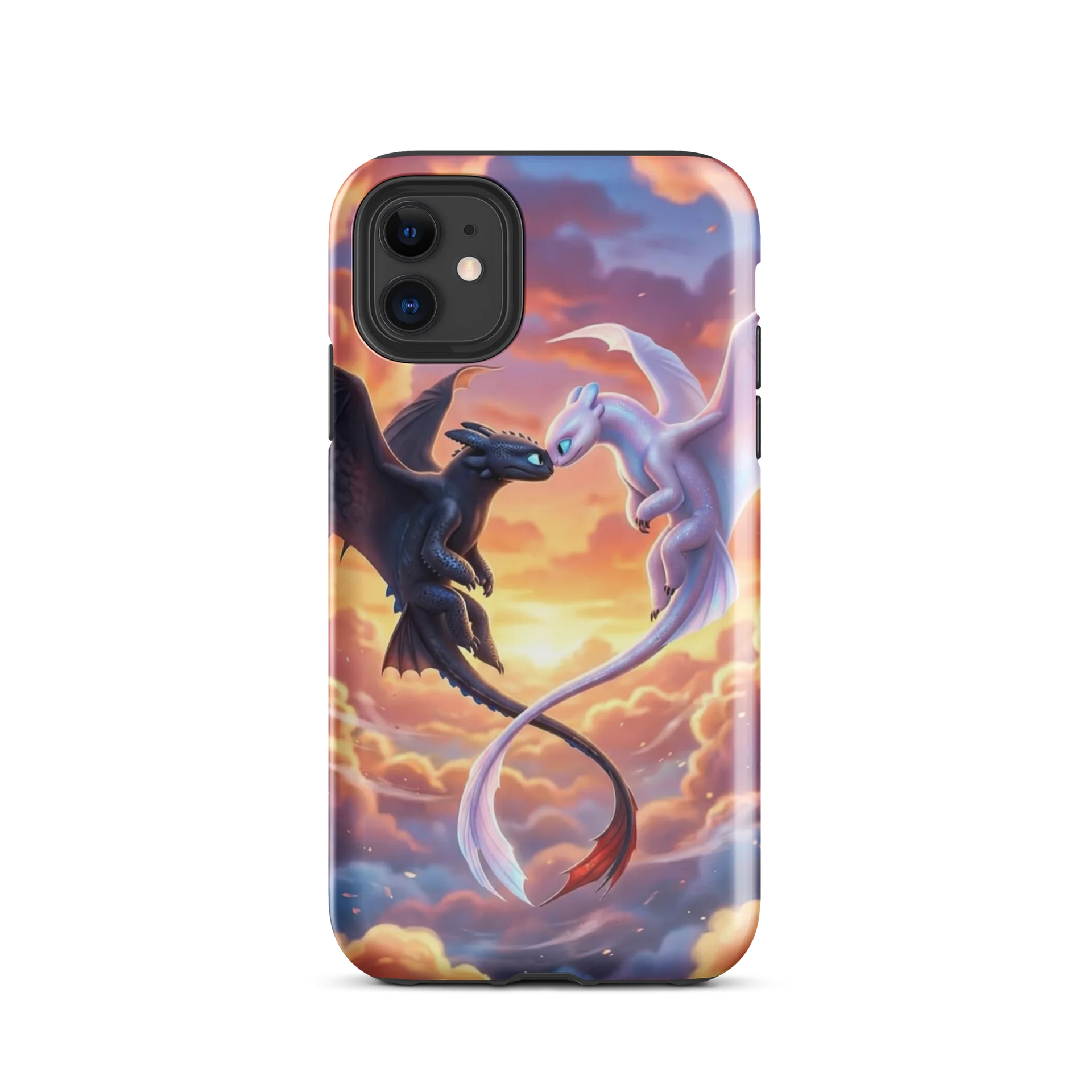 Twin Dragons Sunset iPhone Tough Case product image (55)