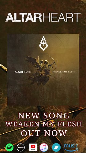 🚨Our new single “Weaken My Flesh” is out now! It features guest vocals from the talented Michael Grice of @thelightsuperior !...