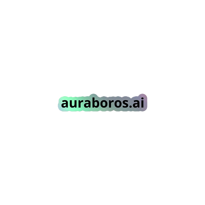 auraboros.ai - Holographic 3" Decal product image (1)
