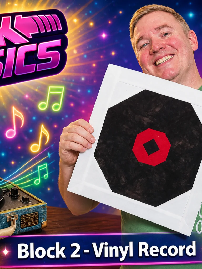 Vinyl Record Quilt Block pattern product image (1)