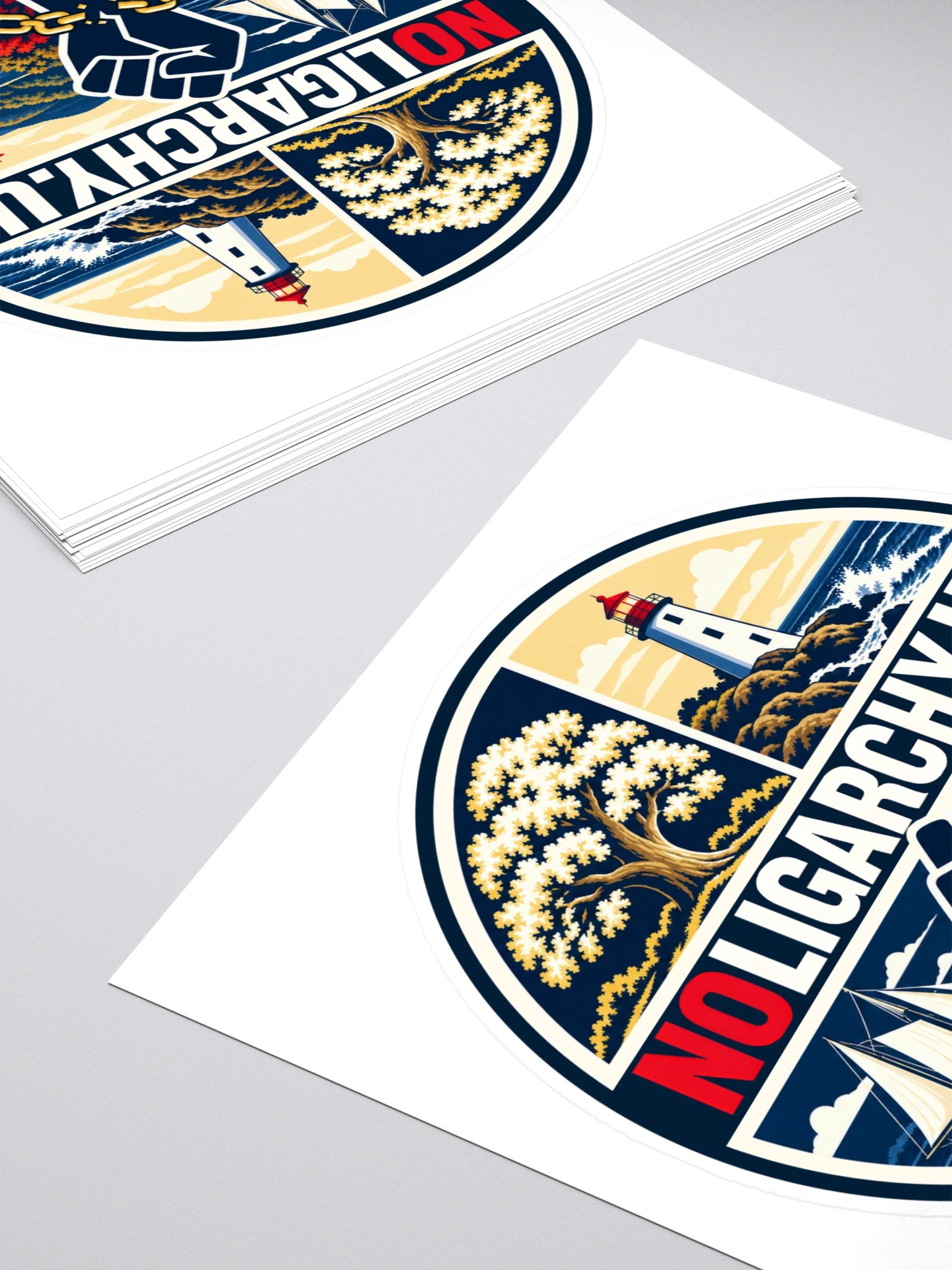 Connecticut NOLIGARCHY.US sticker product image (4)