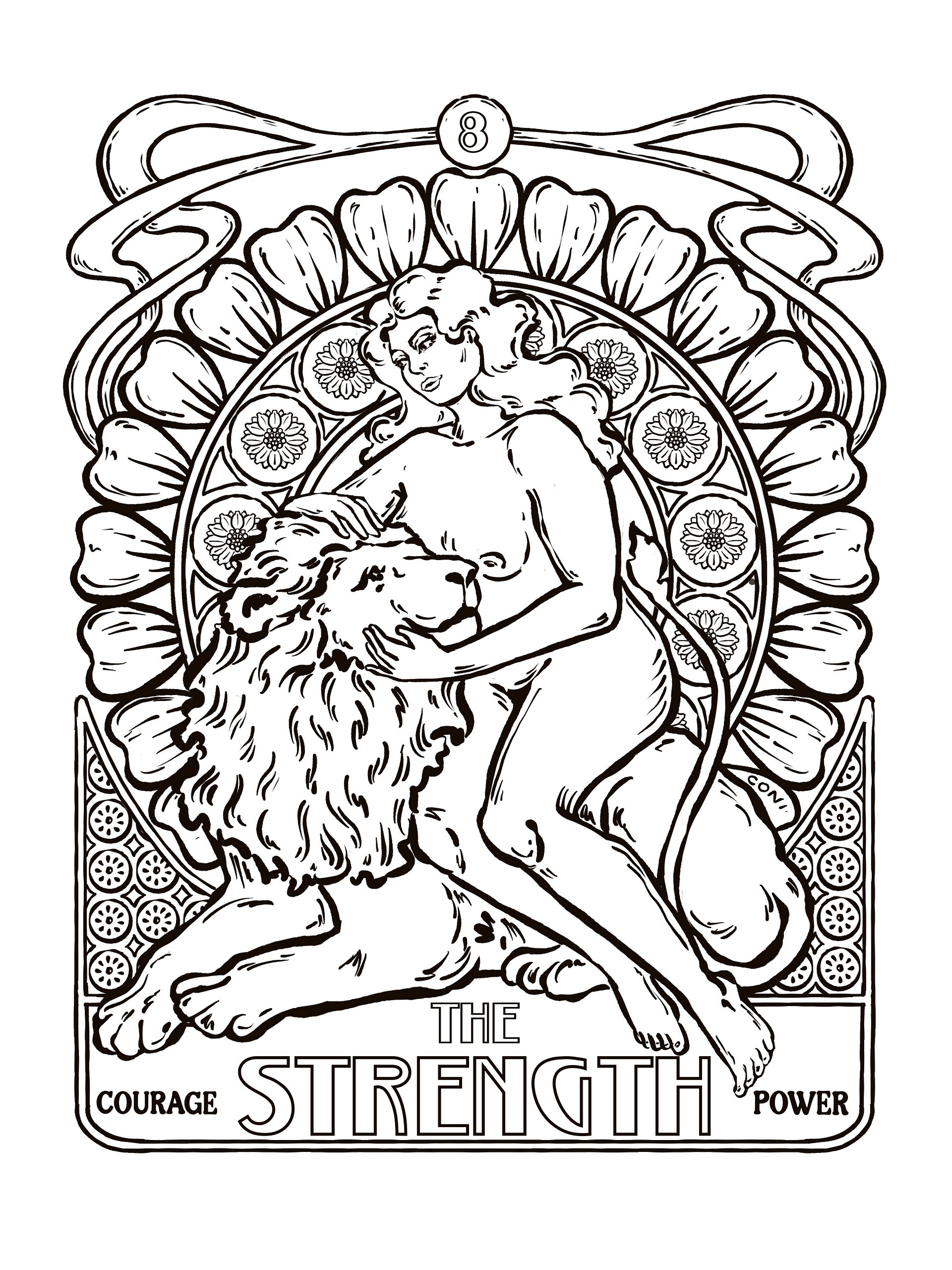 Colouring Page - The Strength product image (1)