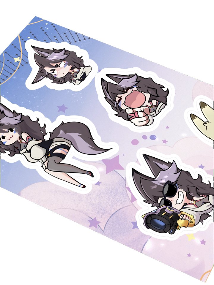 Miss Dusk Kiss Cut Sticker Sheet 04 product image (2)