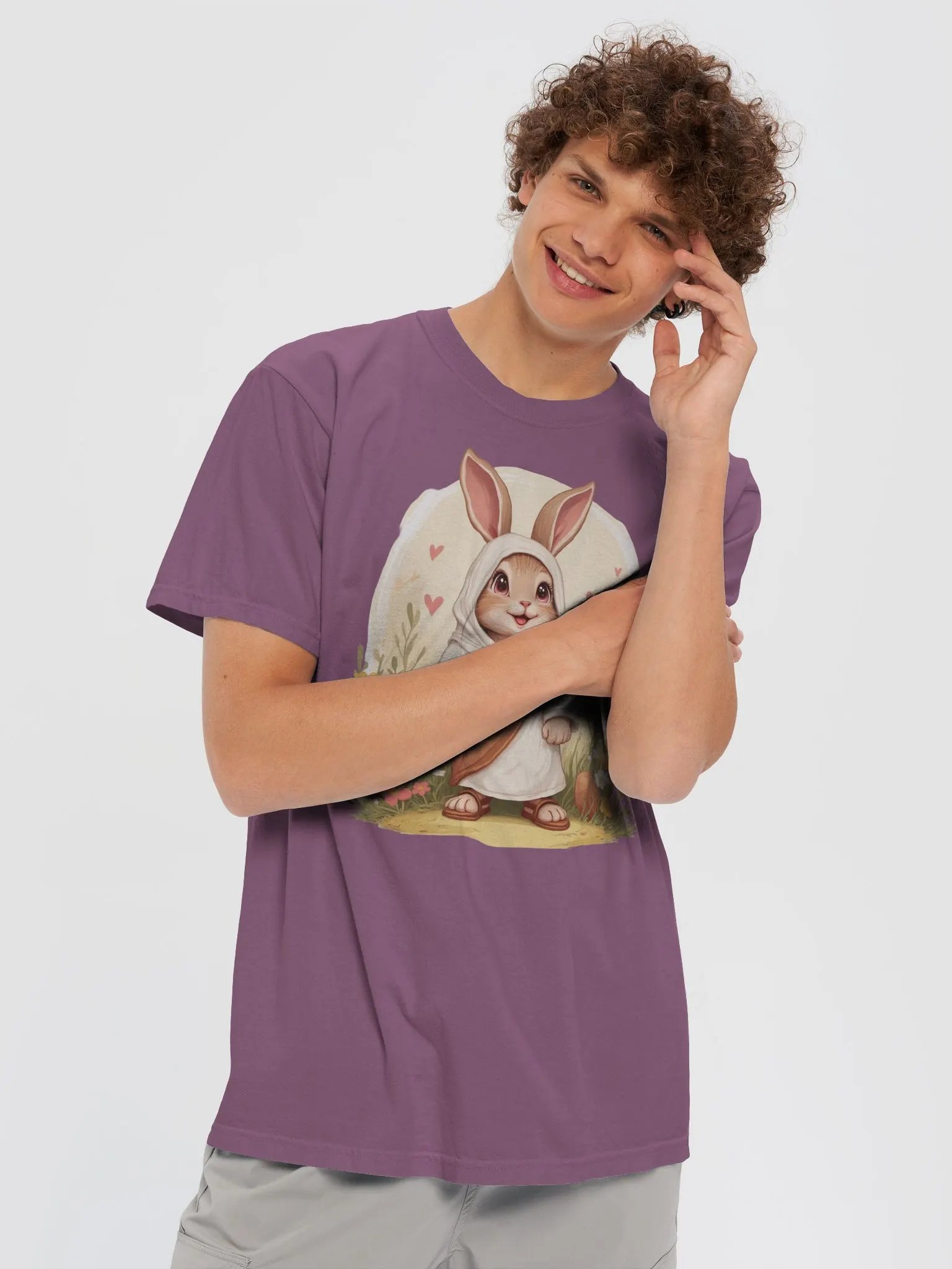 Easter Bunny Jesus Robe Tee product image (67)