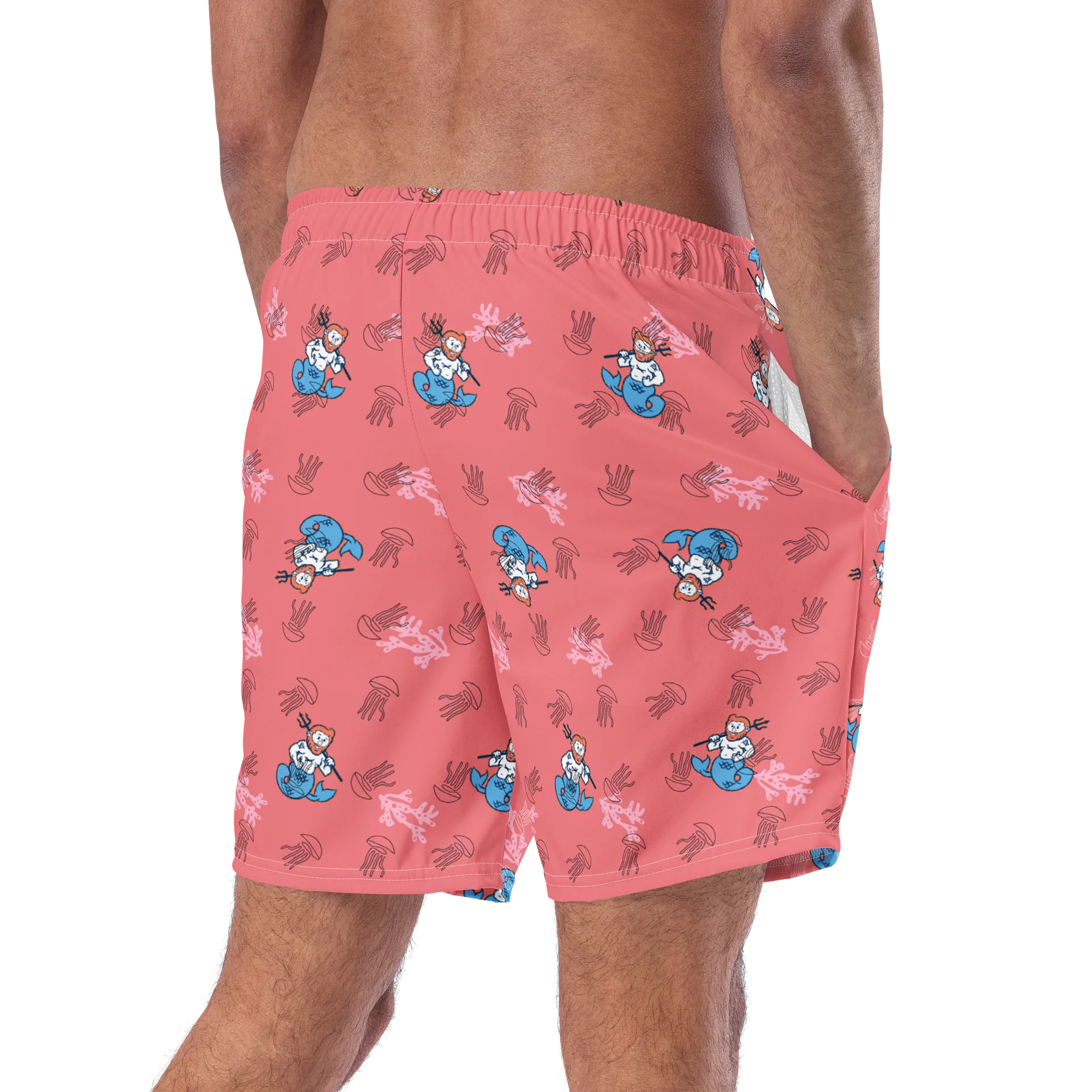 Merman Coral Swim Trunks product image (9)