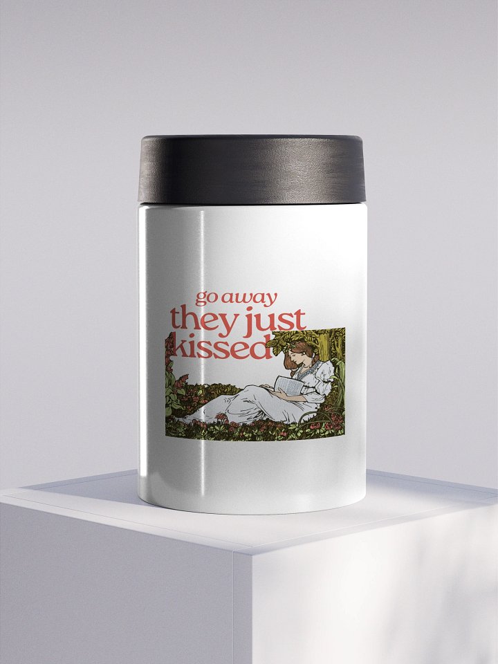 go away, they just kissed maiden koozie product image (1)
