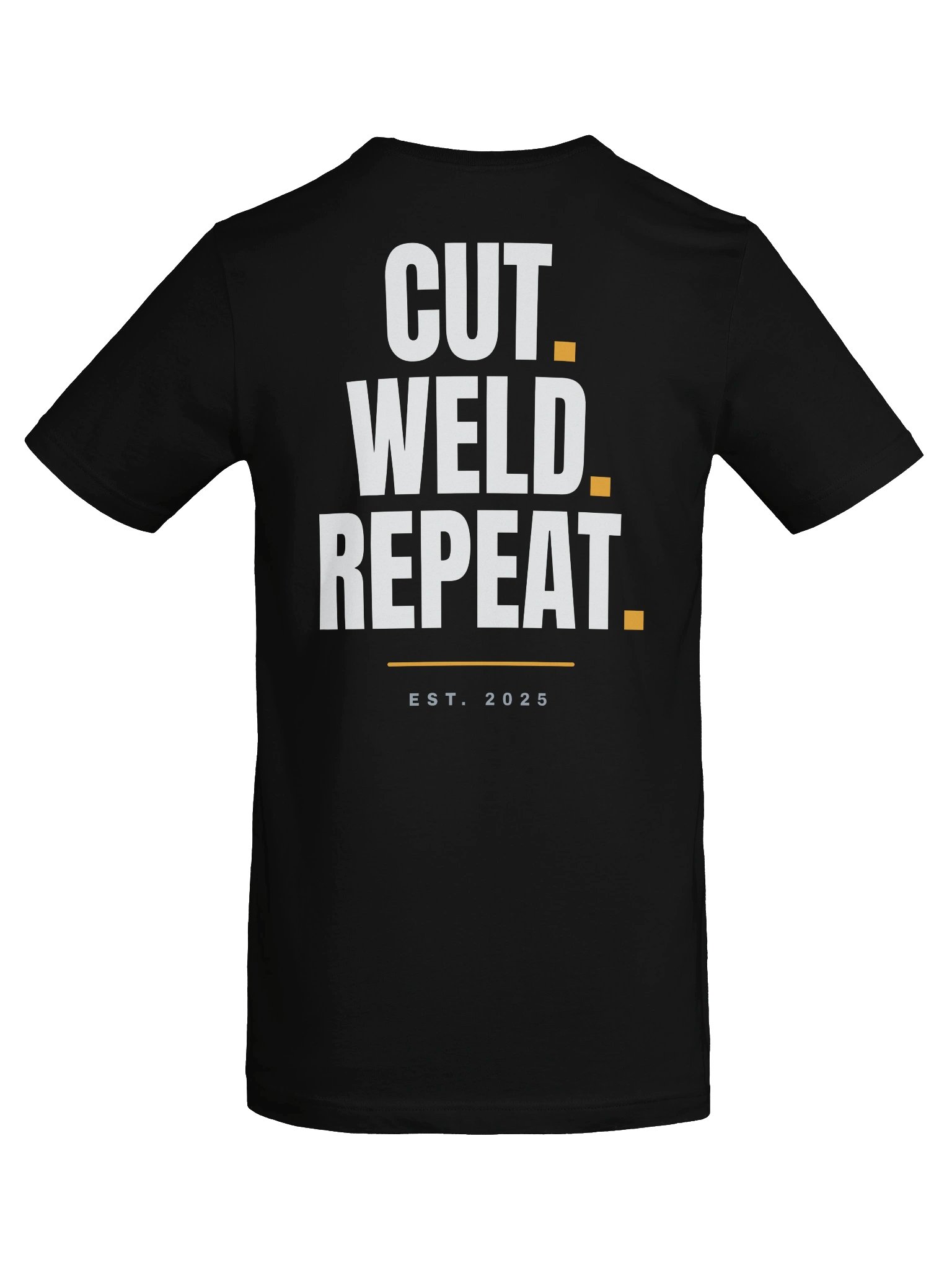Cut, Weld, Repeat Tee — Black (Premium Cotton) product image (6)