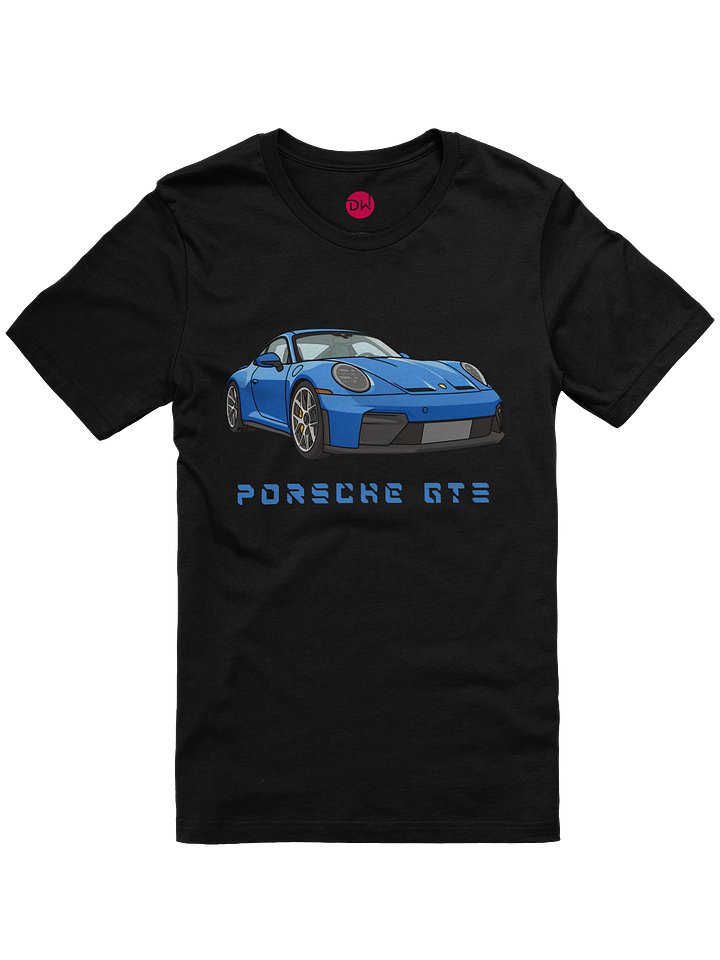 Shark Blue Porsche 911 GT3 Touring Shirt (Retro, Sketch, Silhouette) product image (1)