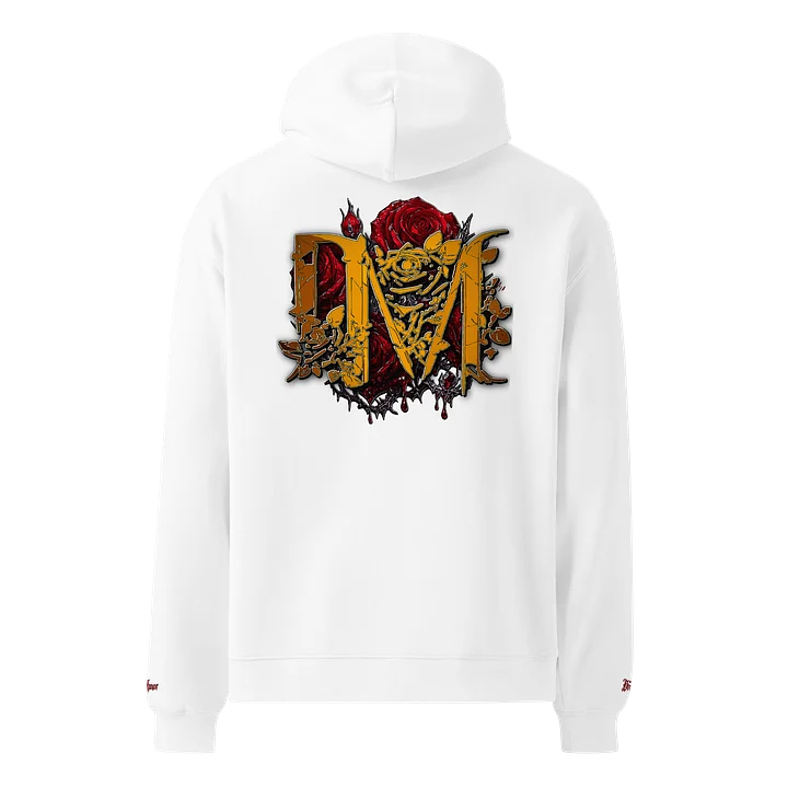 Official Dire Manor White N Red Embordered Hoodie product image (1)
