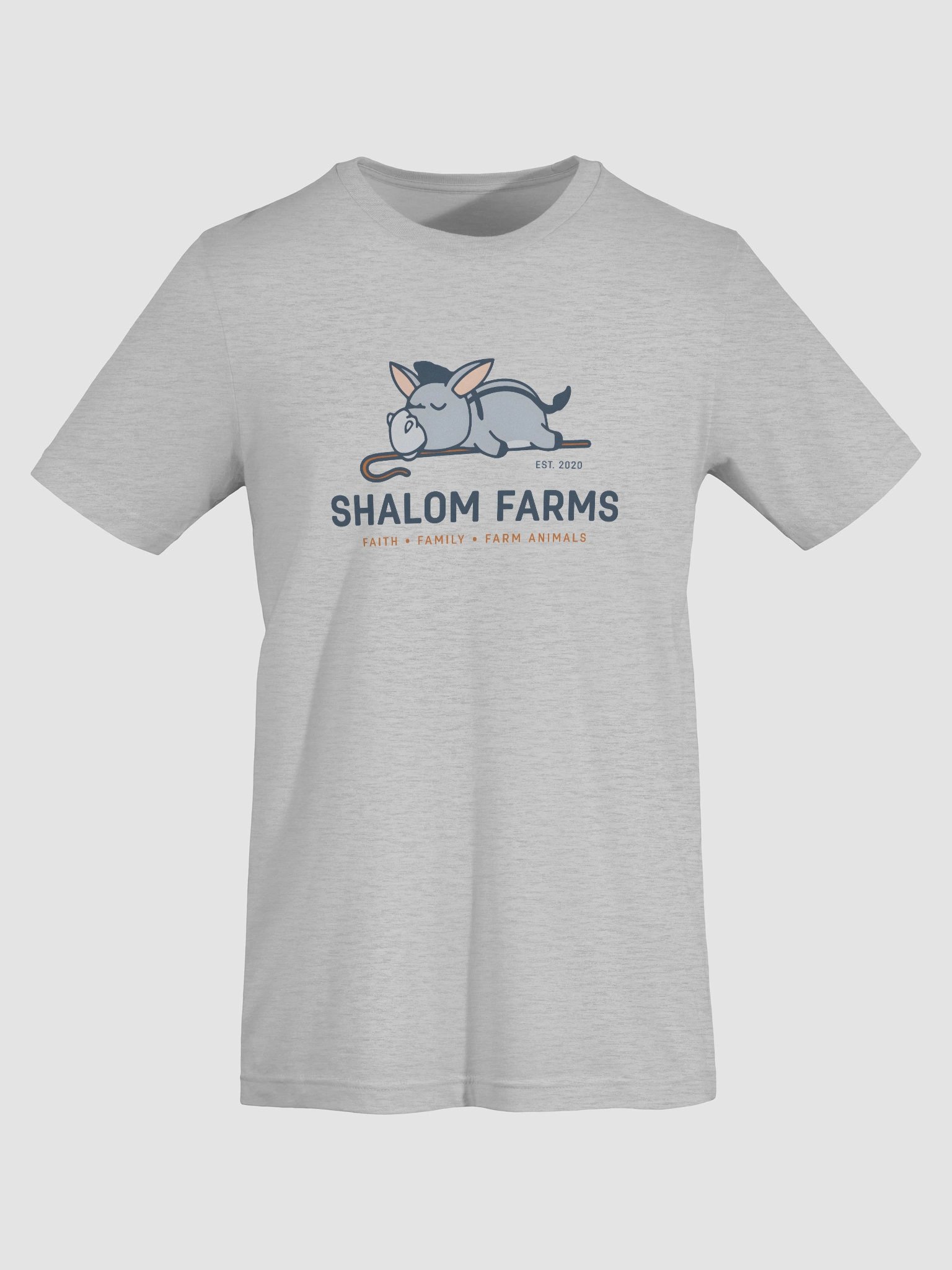 "Shalom Farms" Logo Tee - Athletic Heather product image (7)