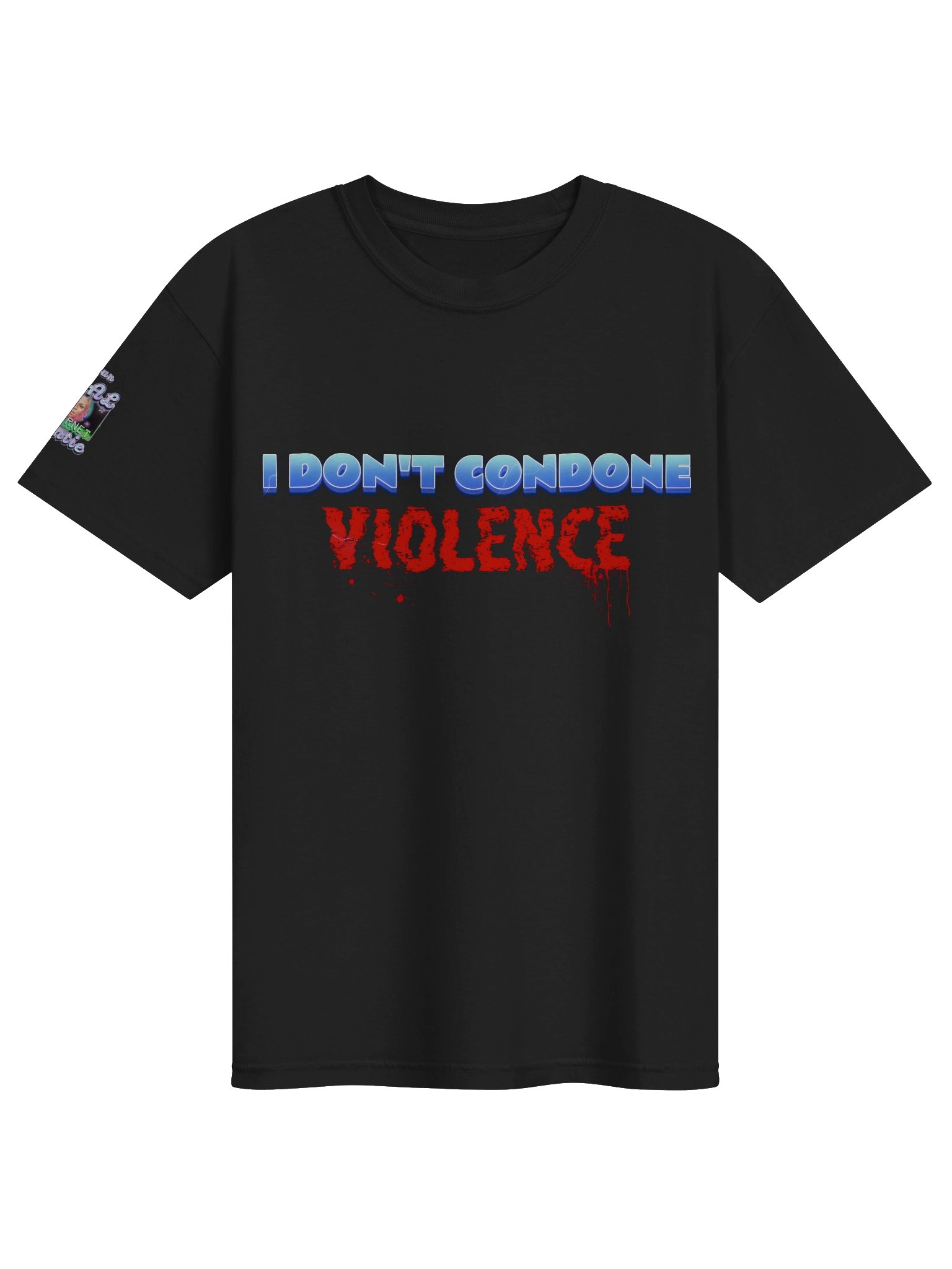 I Don’t Condone Violence Lightning Tee (Male) product image (7)