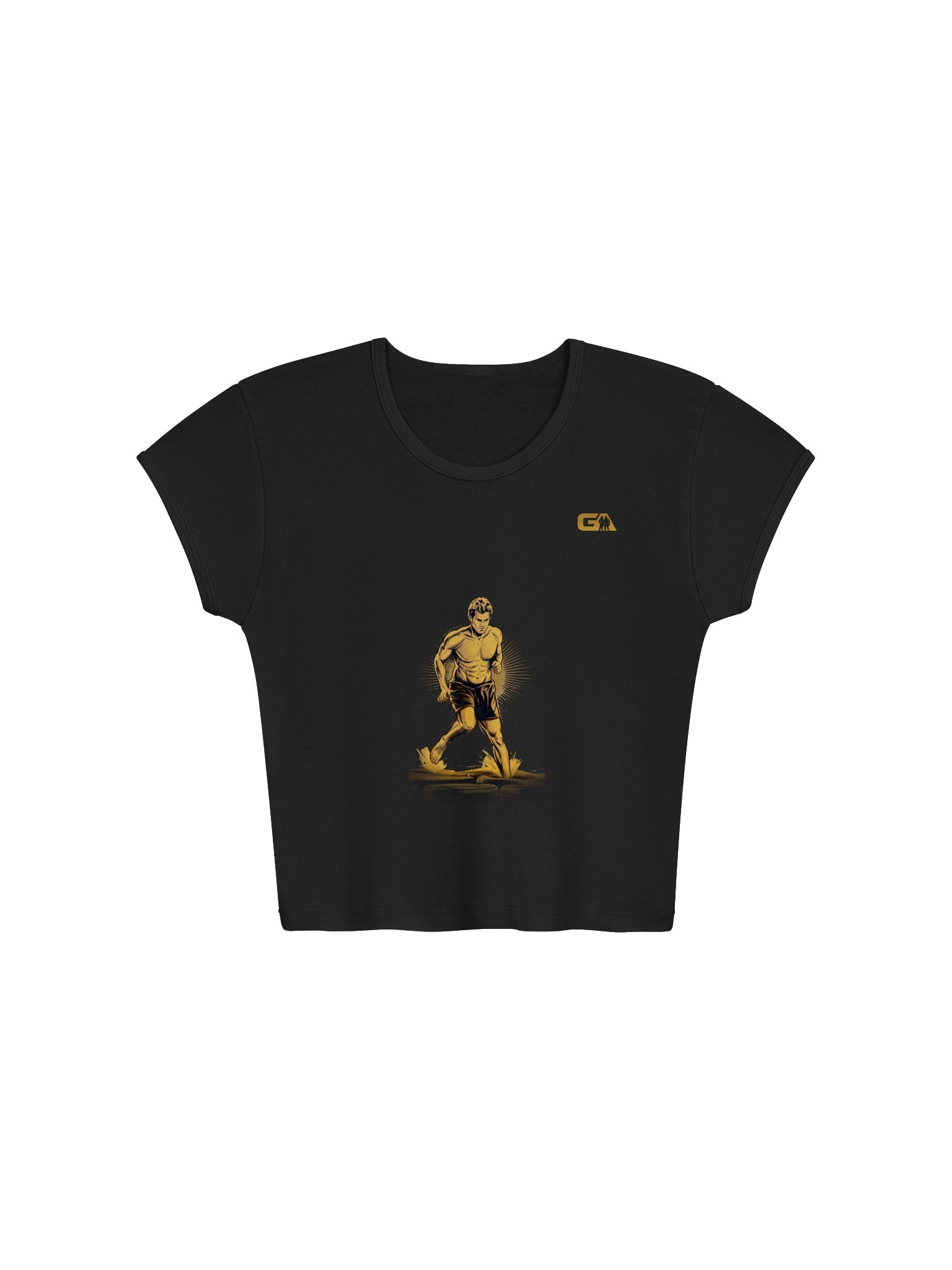 THE GRIND - Ribbed Baby Tee Crop Top product image (1)