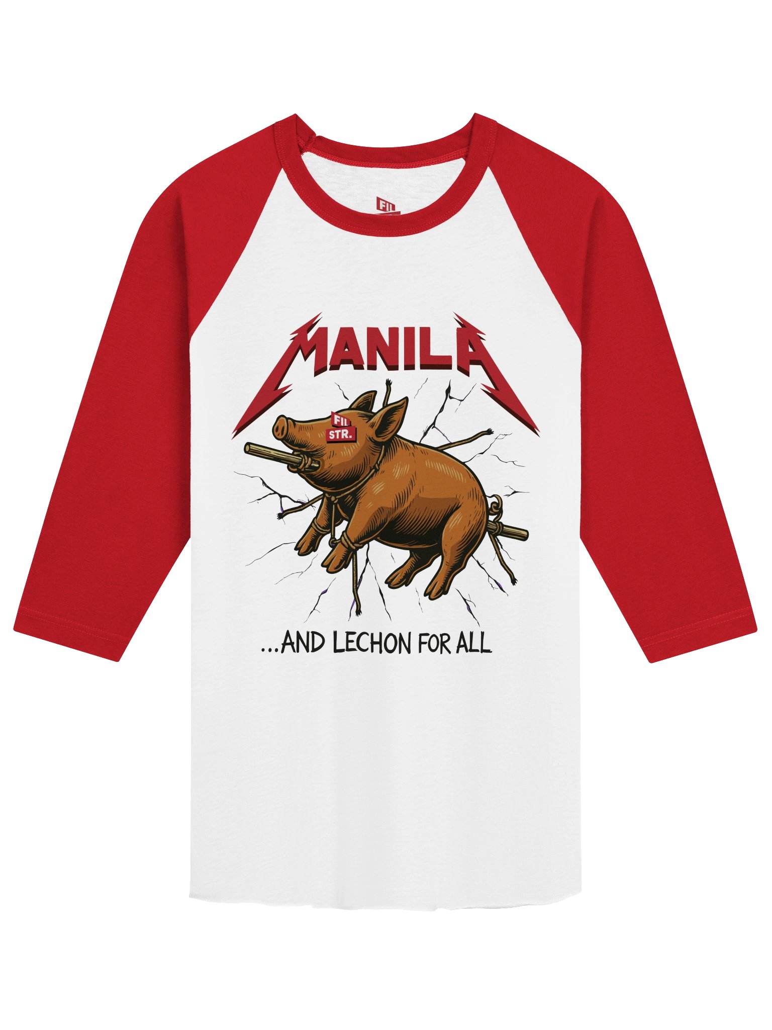AND LECHON FOR ALL ¾ SLEEVE RAGLAN JERSEY product image (1)