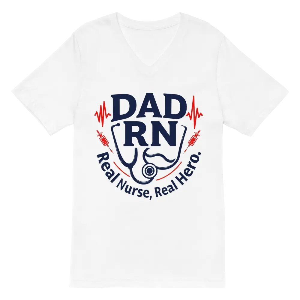 Real Nurse, Real Hero V-Neck Tee product image (2)