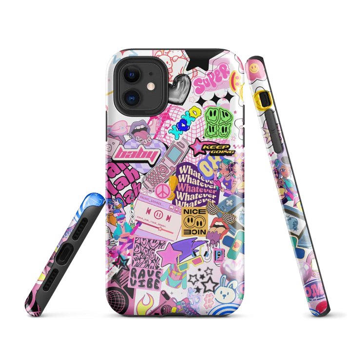 Neon Y2k Dream Collage iPhone® Tough Case product image (1)