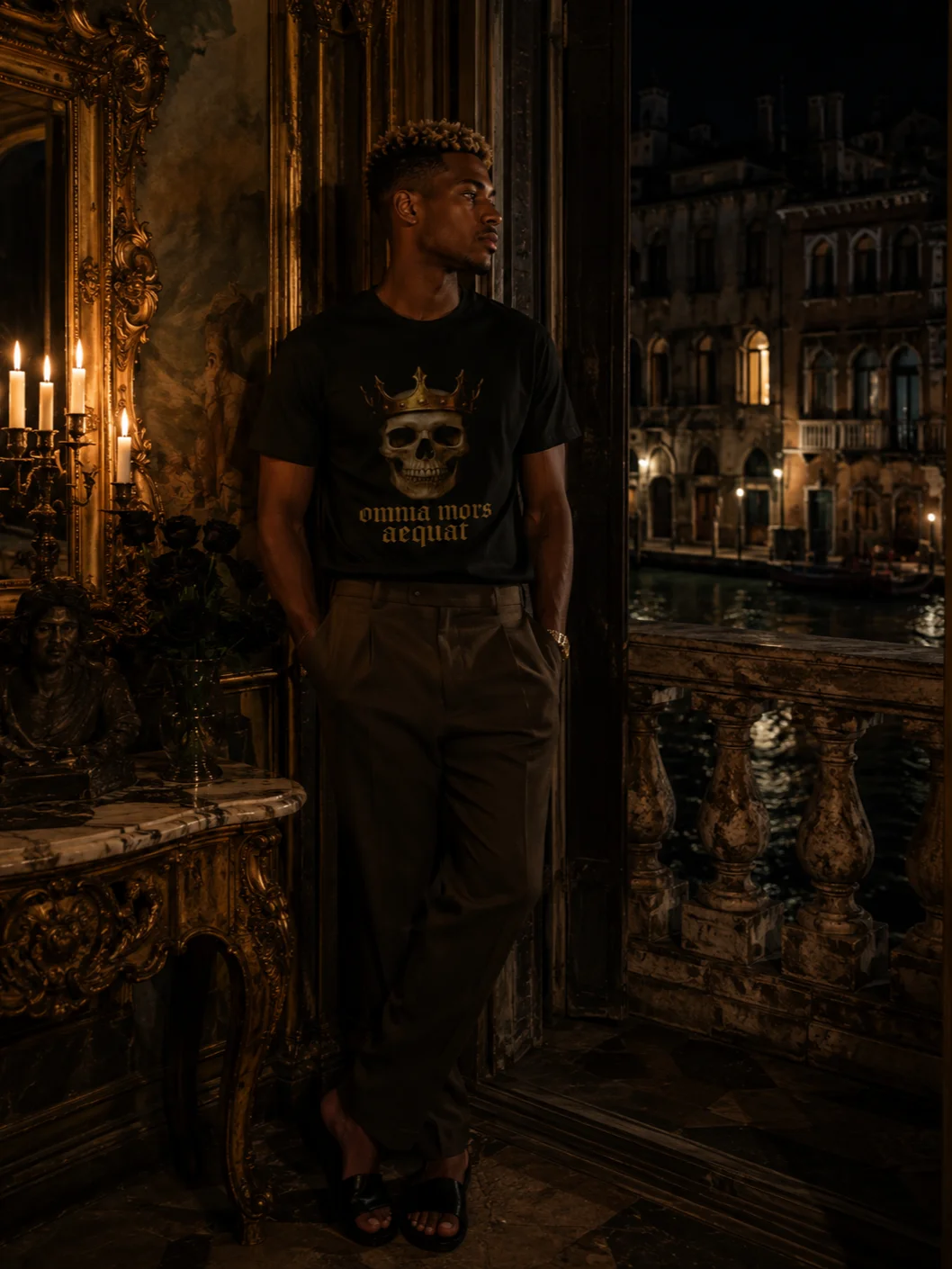 OMNIA MORS AEQUAT “Death Makes all things Equal” T-shirt product image (3)