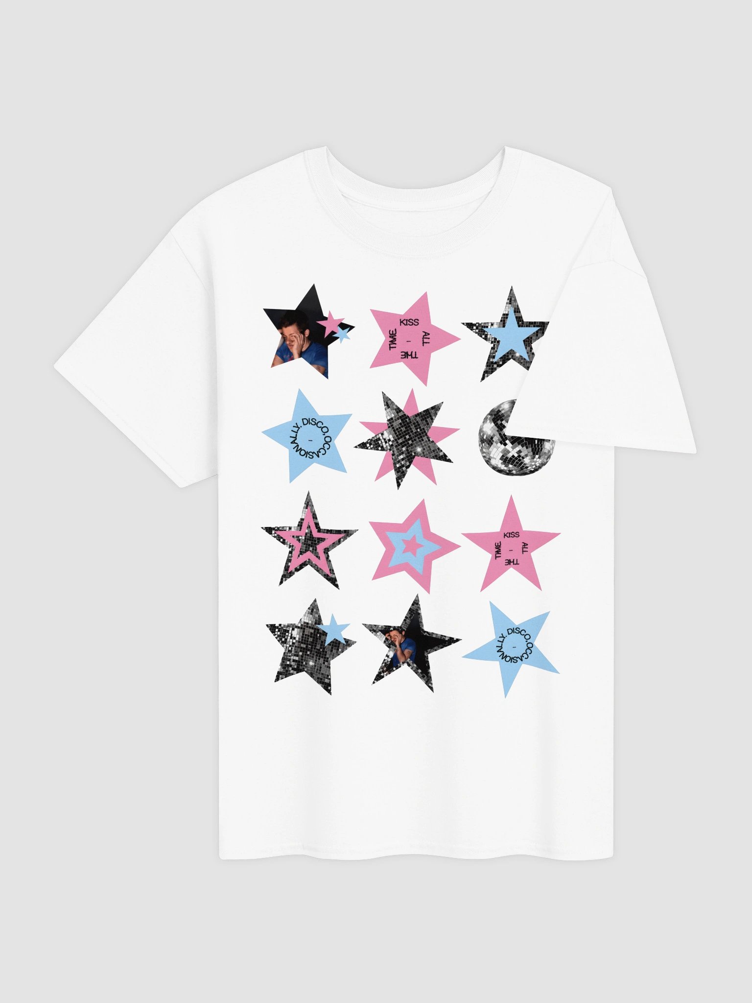 Harry Styles Stars Disco Grid T-Shirt | As It Was Aesthetic Fan Shirt product image (4)