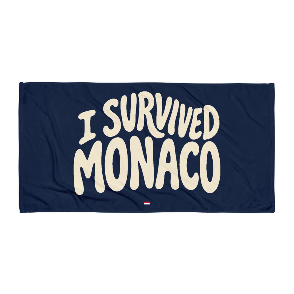 I Survived Monaco — Premium Beach Towel product image (1)