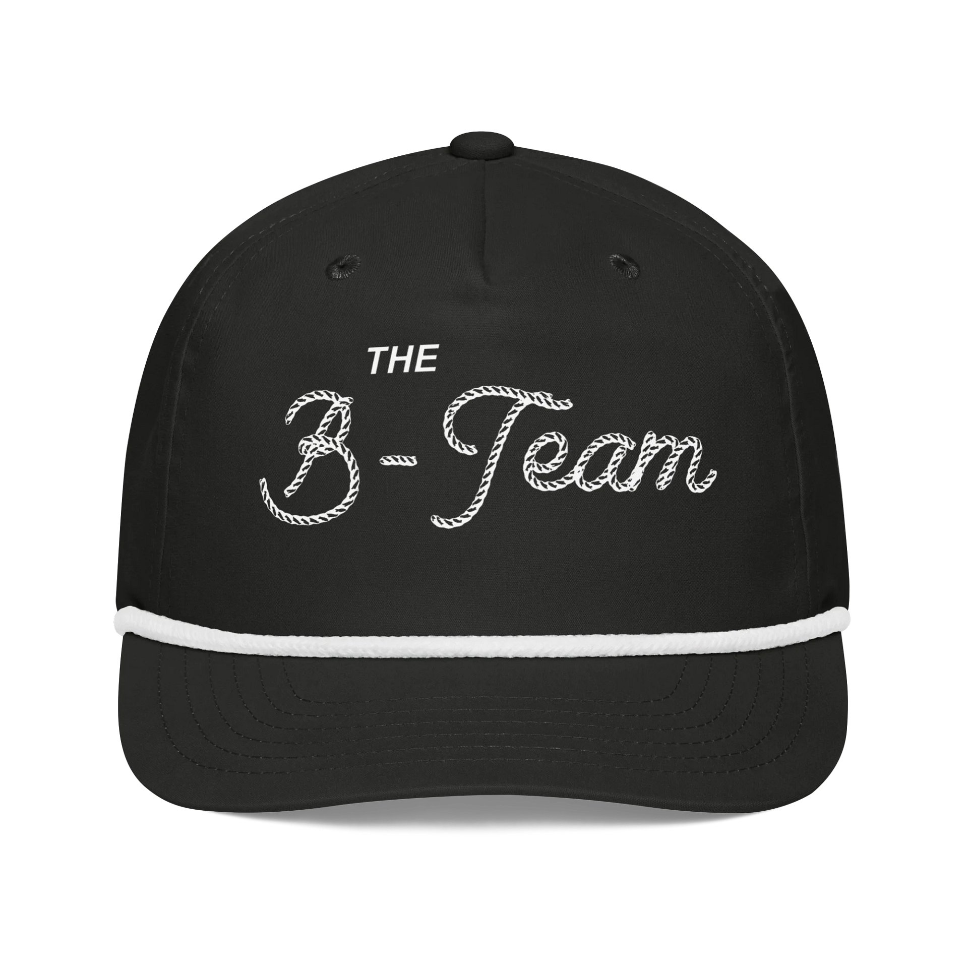 B-Team Wordmark Rope Hat White Font product image (1)