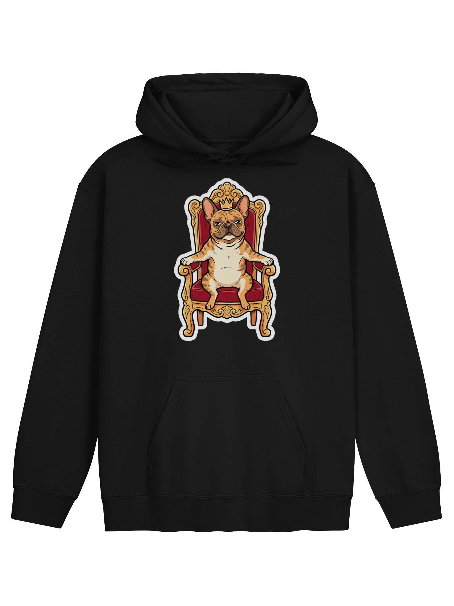 French Bulldog on the Throne Hoodie product image (1)