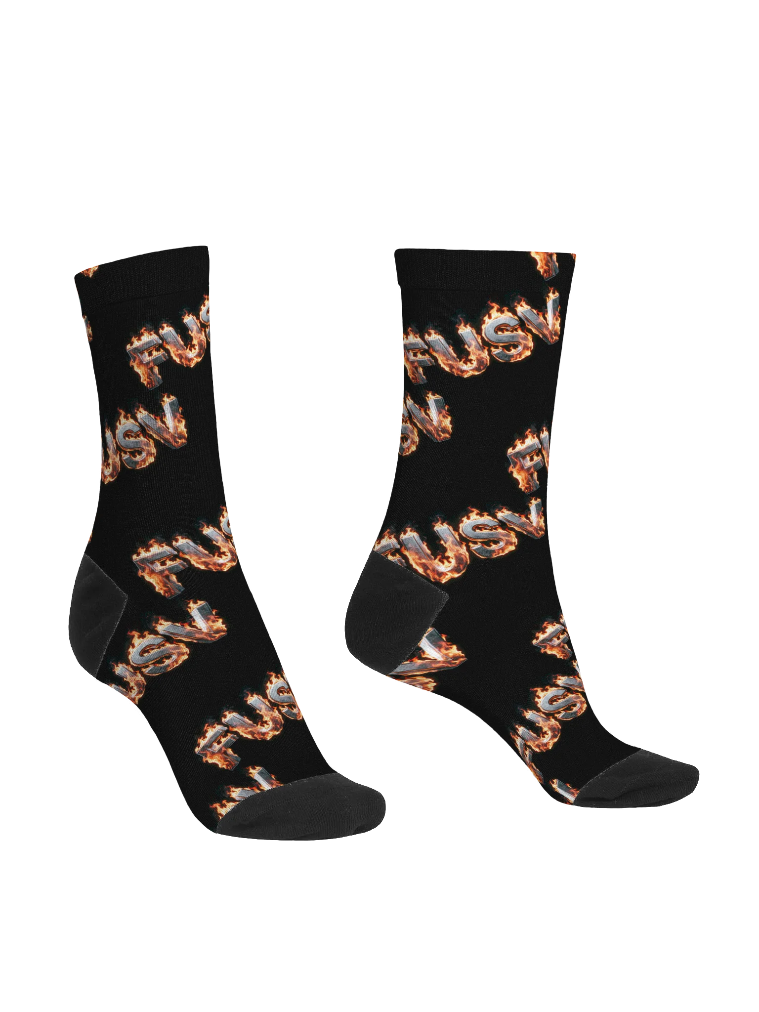 FUSV Flaming Socks Black product image (3)