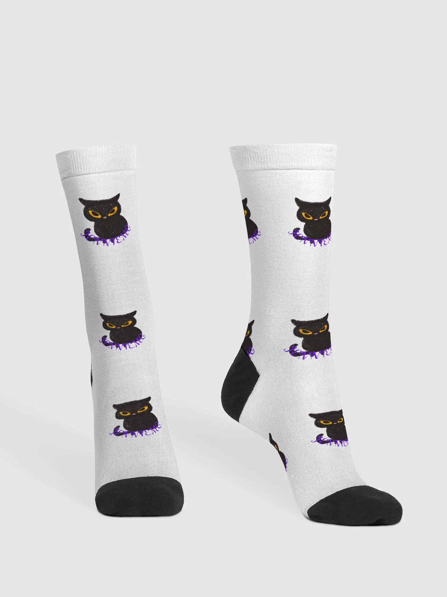 Angry Kitty Crew Socks product image (3)