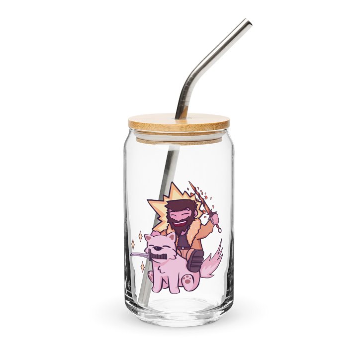 The Great Grey Woof Glass Cup product image (1)