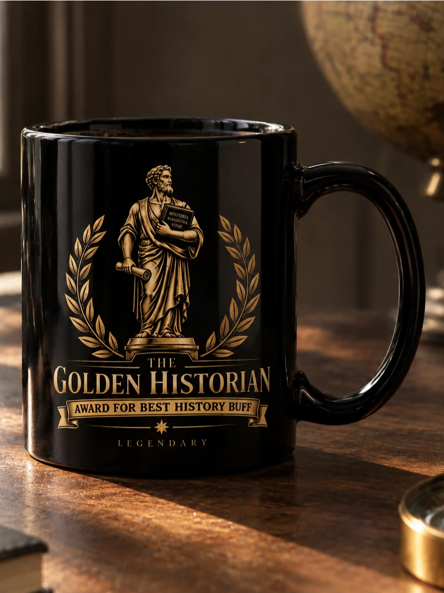 The Golden Historian Mug | Award for Best History Buff product image (2)