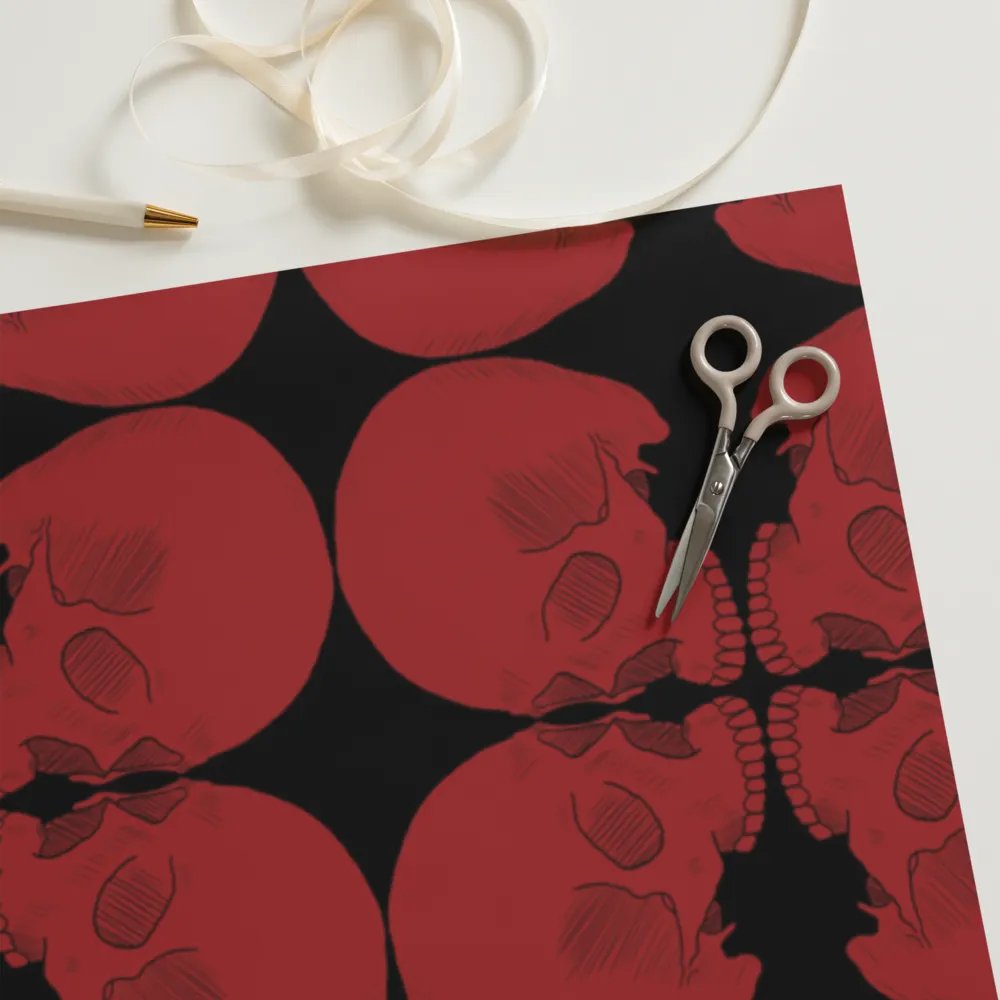 Skulls wrapping paper product image (11)