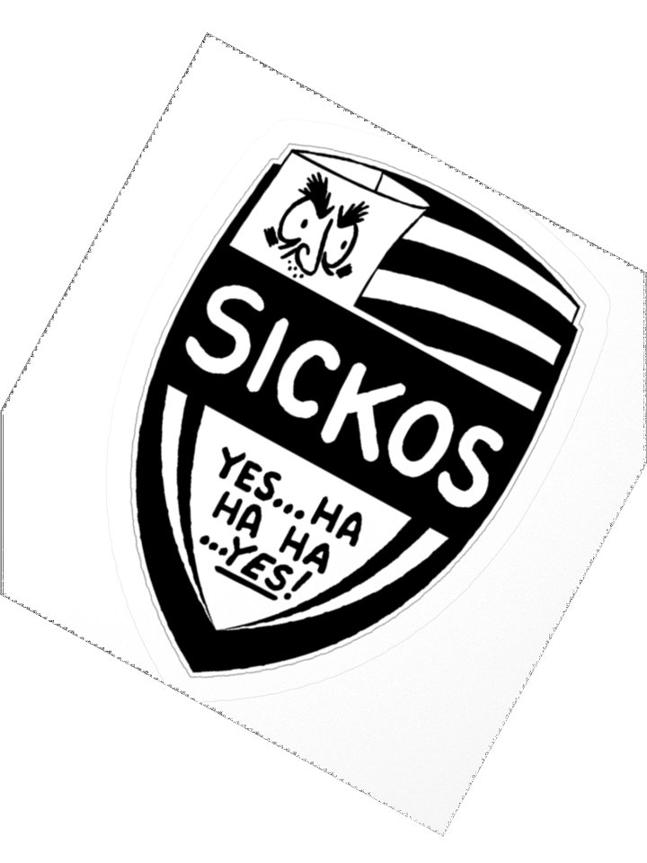Sickos FC Shield Sticker - Version 1 - (3 Sizes) product image (4)