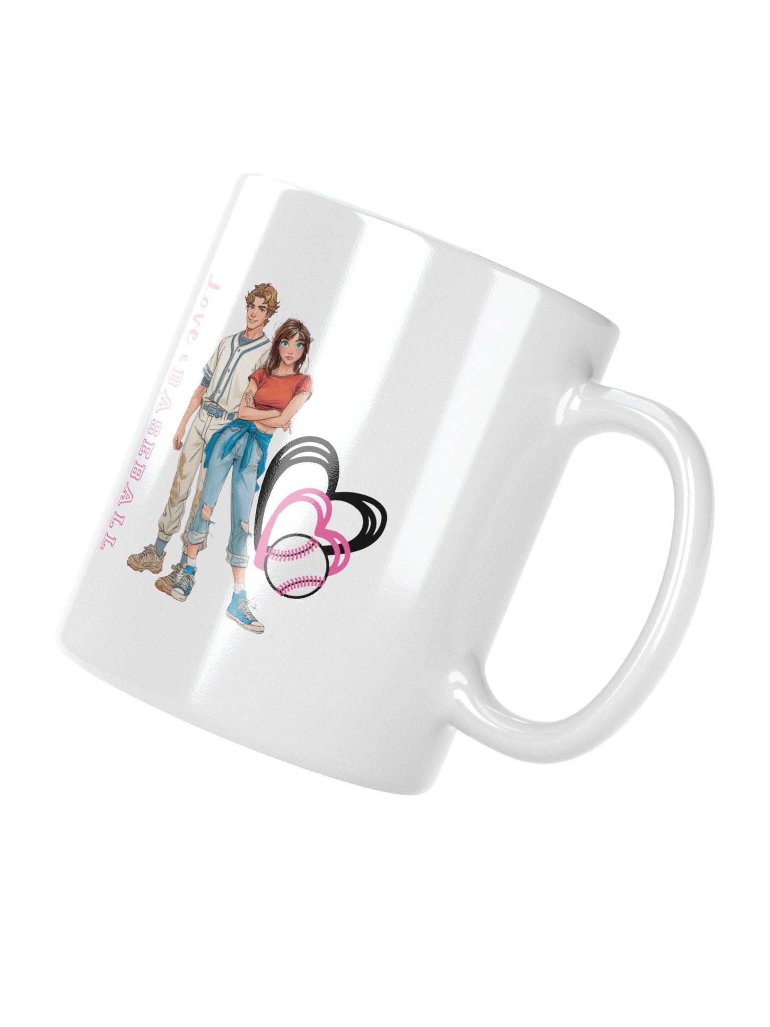 Love Baseball Romance Mug product image (9)