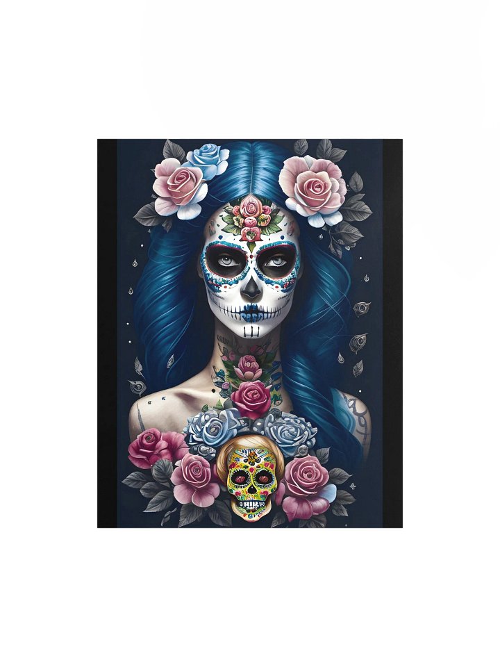 Sugar Skull Art - Striking Woman in Skull Makeup Poster product image (2)