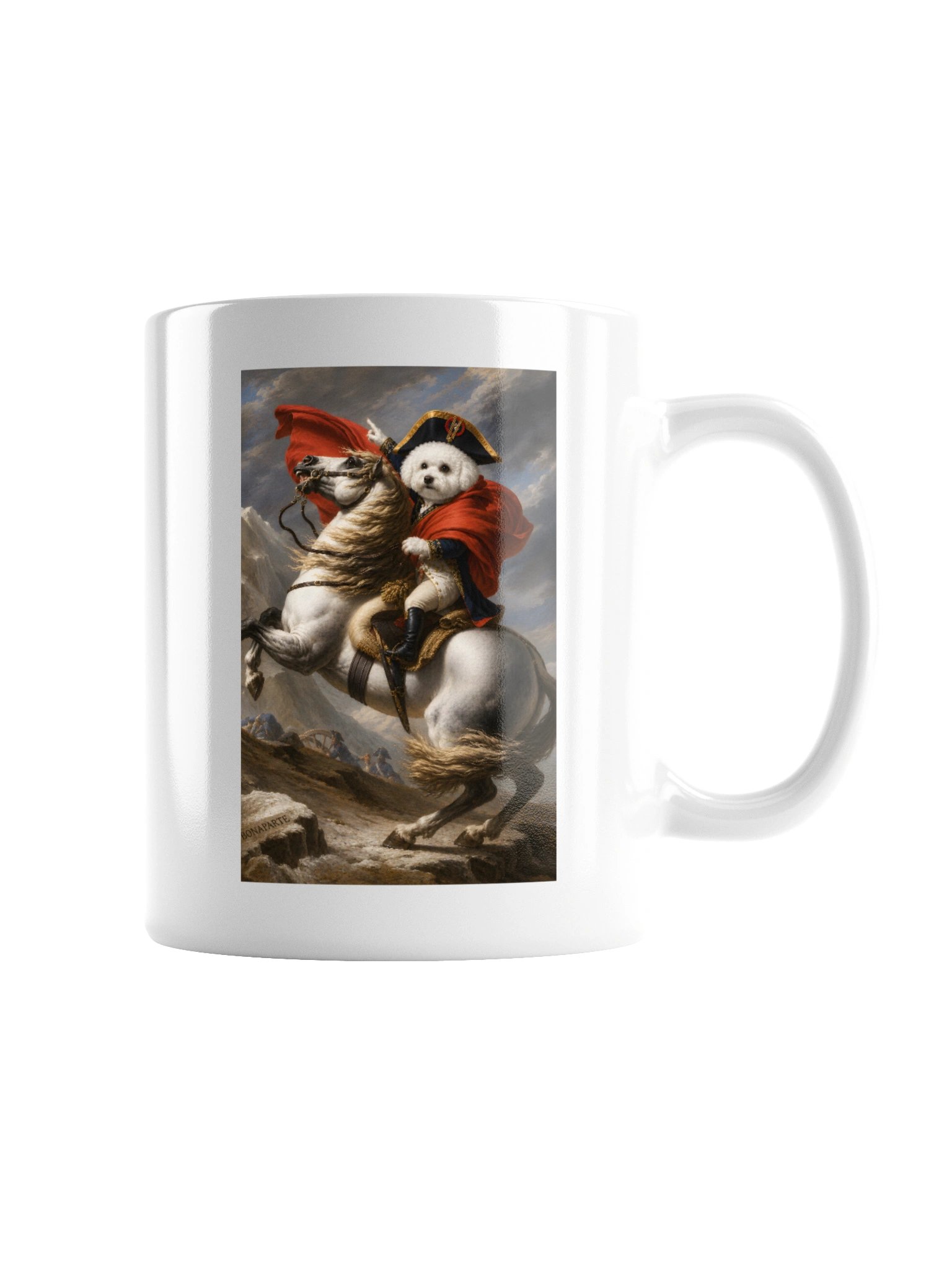 Bichon Napoleon Crossing the Alps Mug product image (3)