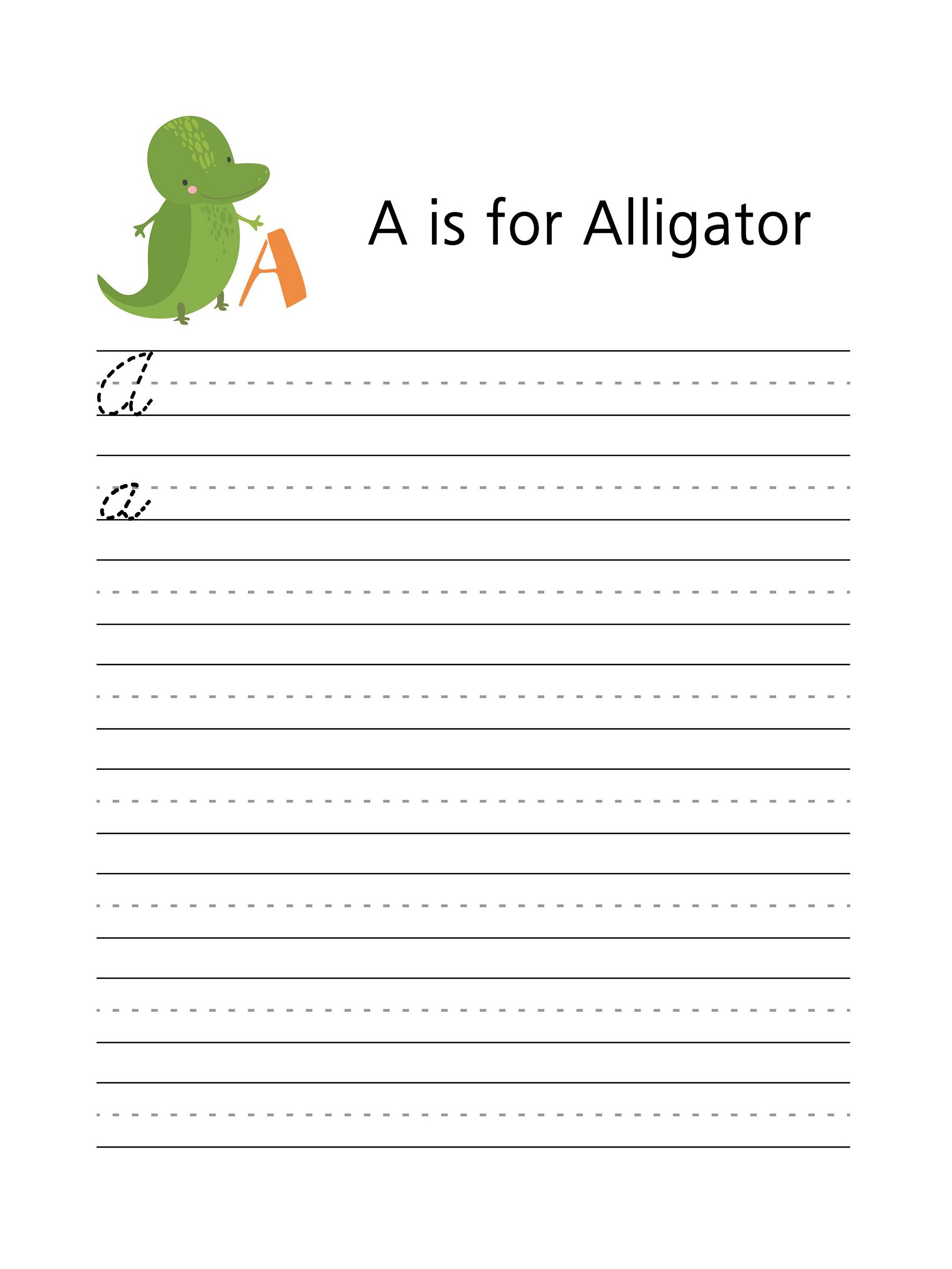Cursive Writing Worksheets with Animal ABCs product image (2)