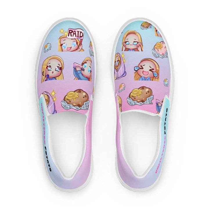 Potato Emotes Women's Slip-On Canvas Shoes product image (1)