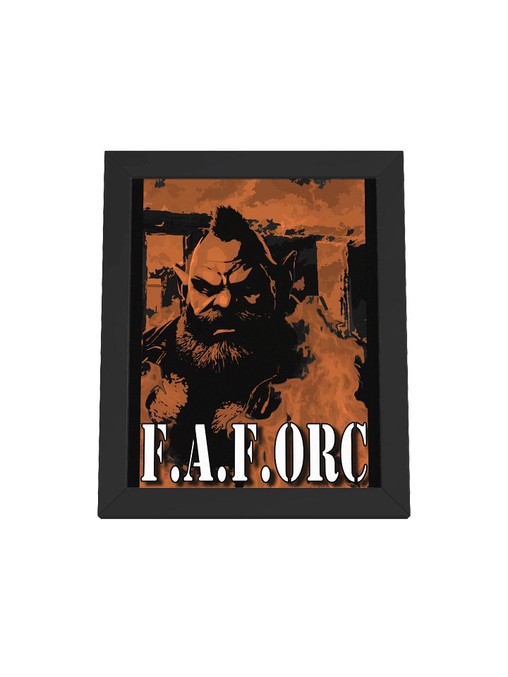 F.A.F. ORC - Fiery Stylized Framed Poster product image (2)